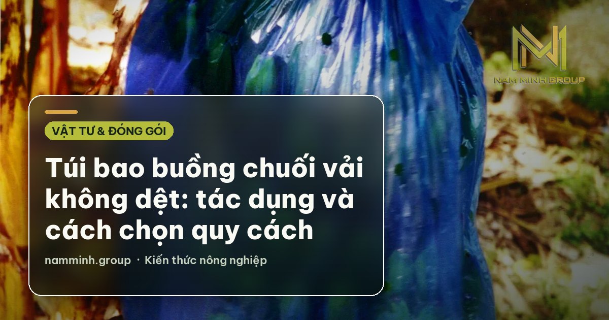 Túi bao buồng chuối vải không dệt: tác dụng và cách chọn quy cách